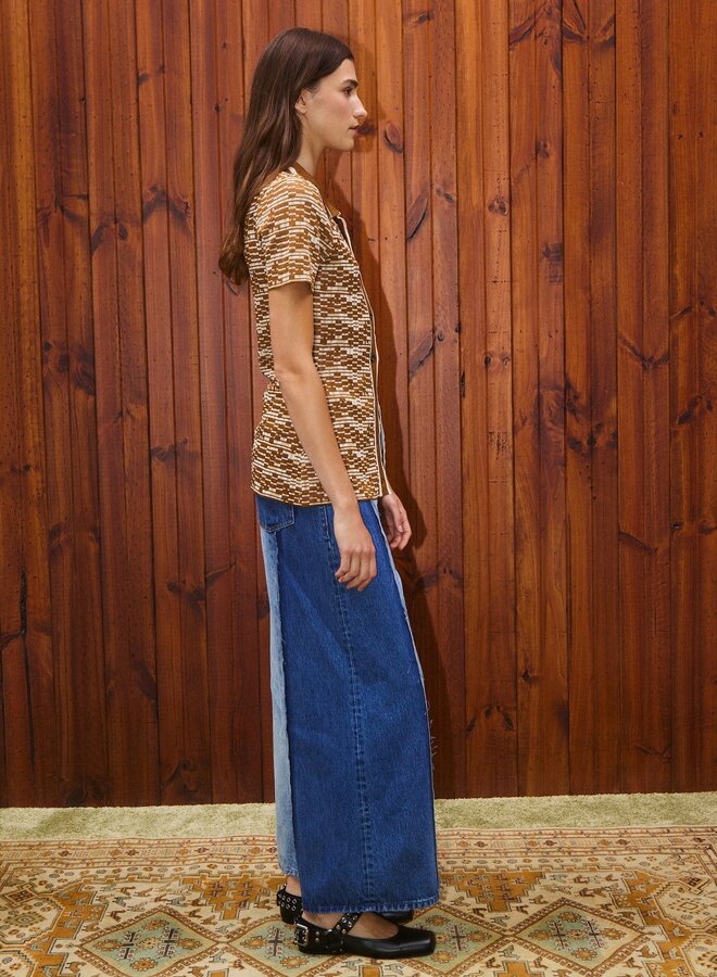 Alemais- JACONES SPLICED DENIM JEAN