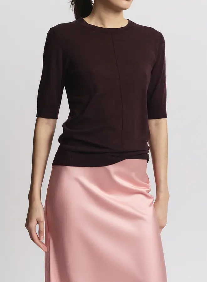 Saint Art- Talia Charmeuse Maxi Skirt- Light Pink