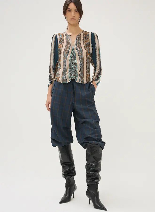 Maria Cher- Lennon Paula Top- Blue