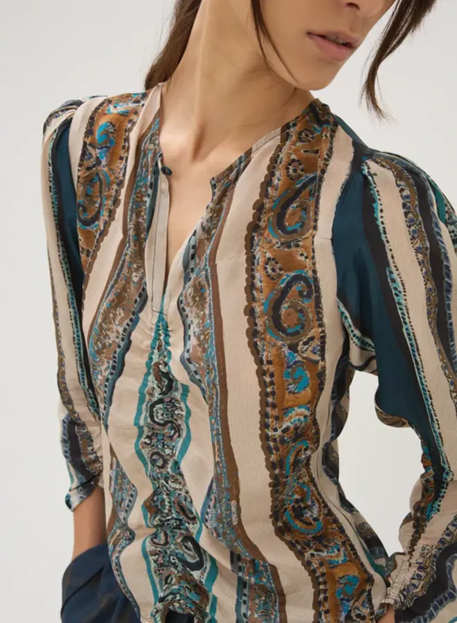 Maria Cher- Lennon Paula Top- Blue