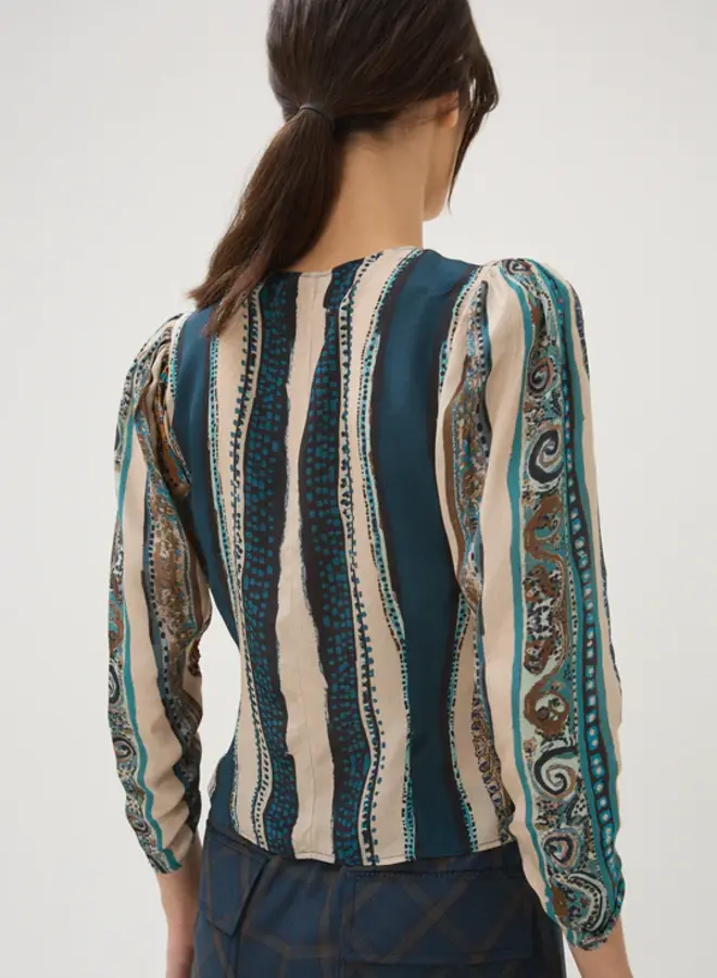 Maria Cher- Lennon Paula Top- Blue