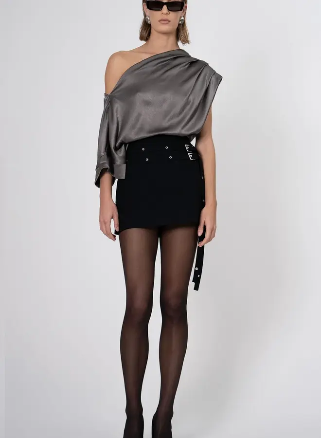 Nonchalant- Kenzie Top- Slate