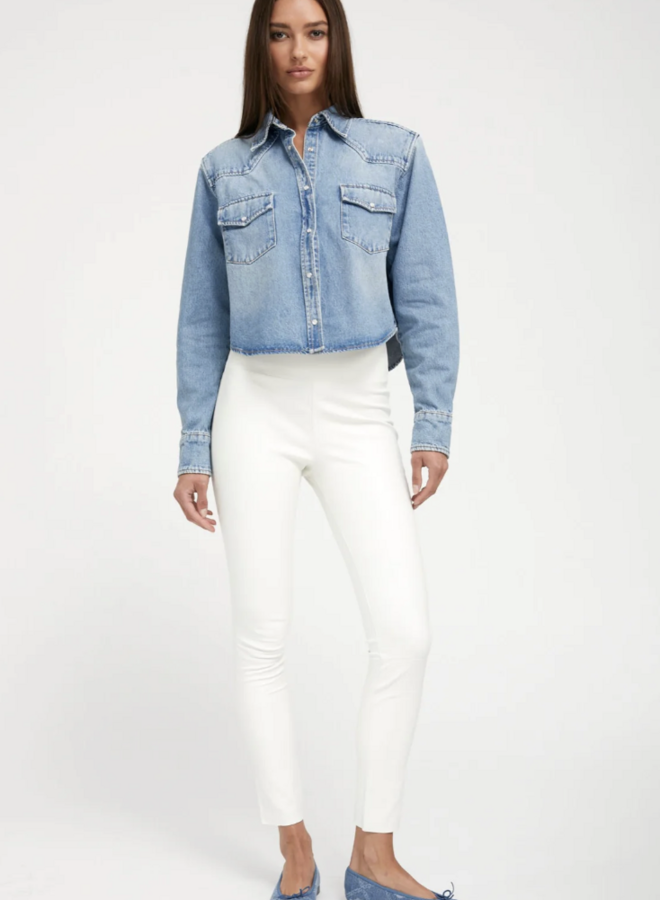 SPRWMN- Cropped Western Shirt- Paradis