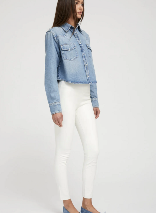 SPRWMN- Cropped Western Shirt- Paradis