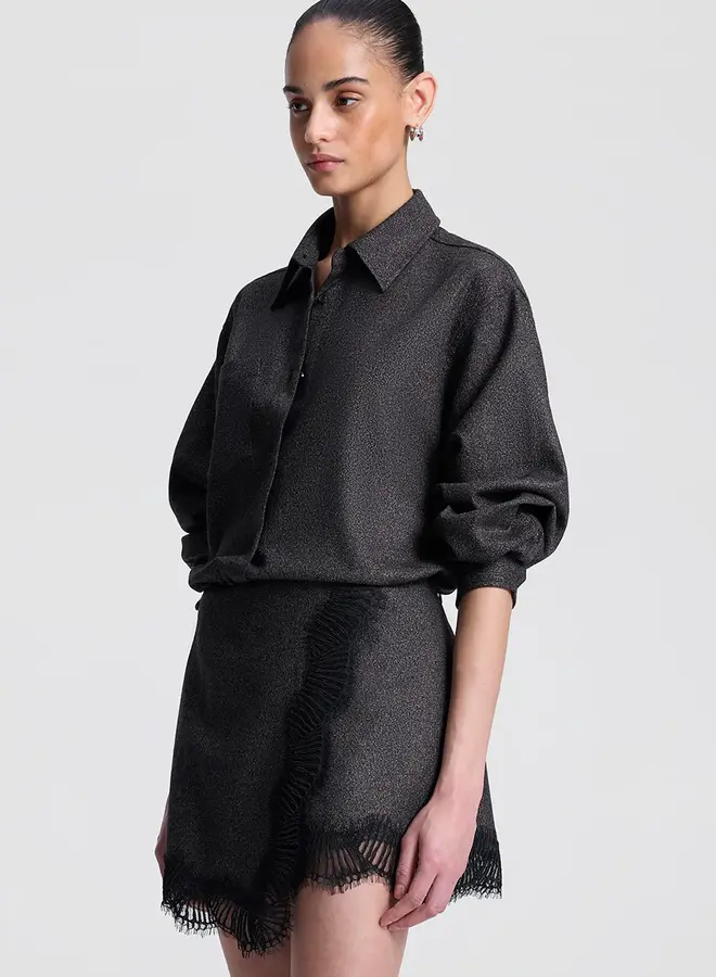 A.L.C.- Sophia Skirt- Ganache/Black