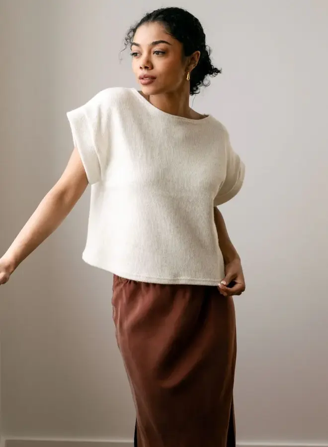 Natalie Busby- Mod Sweater- Ivory