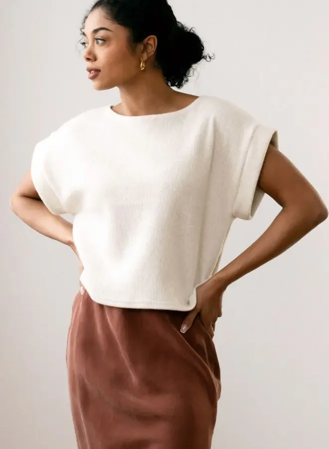Natalie Busby- Mod Sweater- Ivory