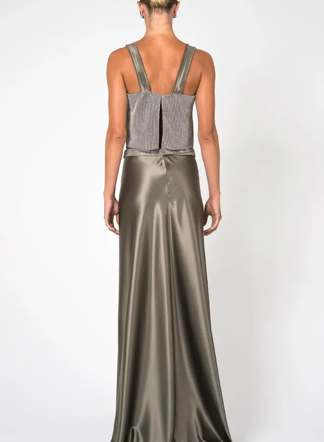 Nonchalant- Gemma Maxi Skirt- Moss