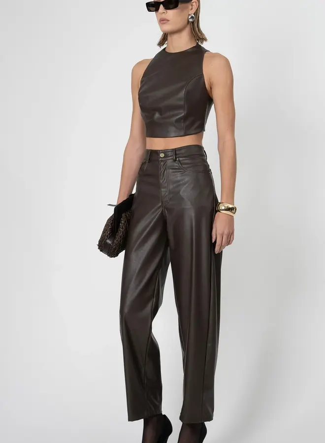 Nonchalant- Perrie Crop- Brown