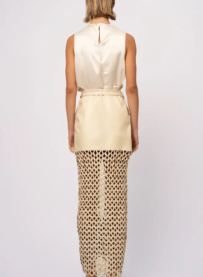 Nonchalant- Kallan Leather Skirt- Creama
