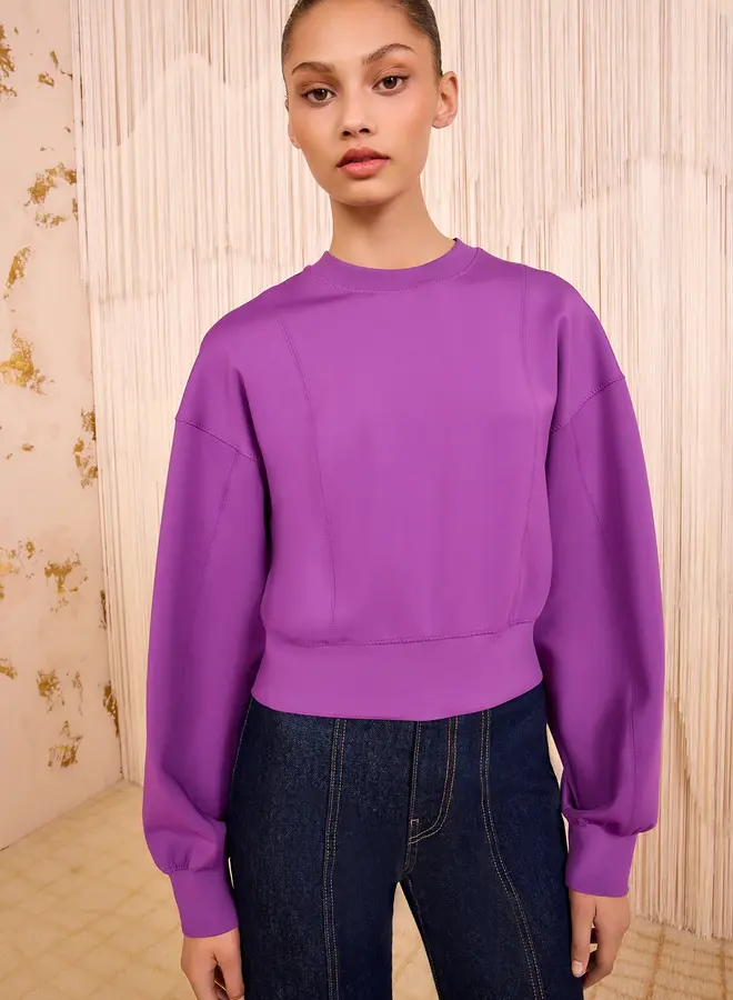 Ulla Johnson- Axel Long Sleeve Top- Thistle