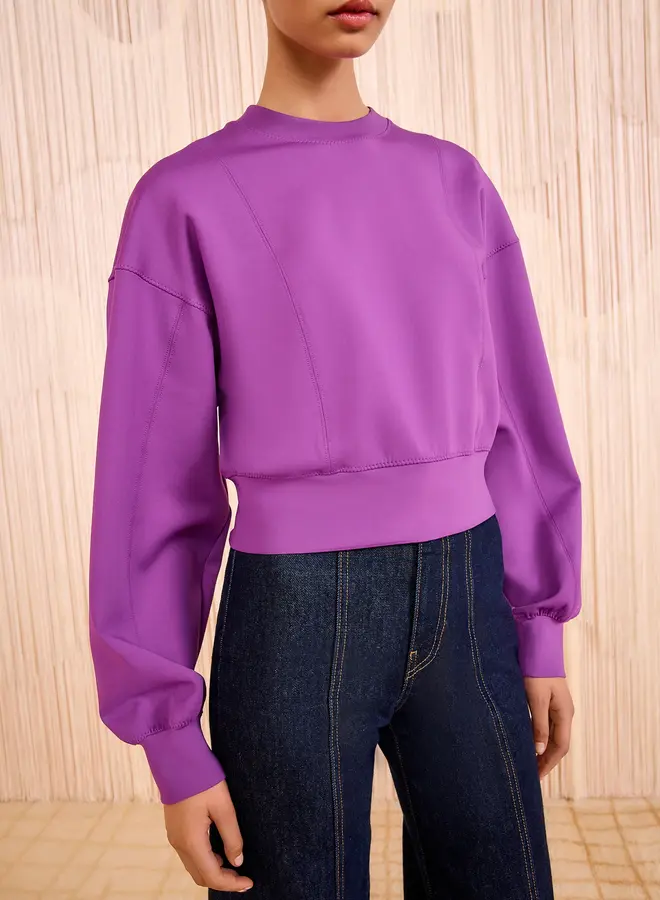 Ulla Johnson- Axel Long Sleeve Top- Thistle