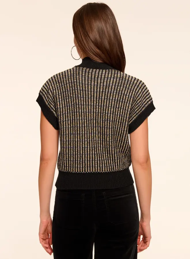 Ramy Brook- Hannah- Black Gold Knit