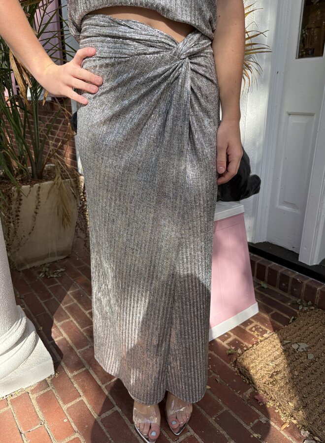 IRO- Tyzio Skirt- Grey Lurex