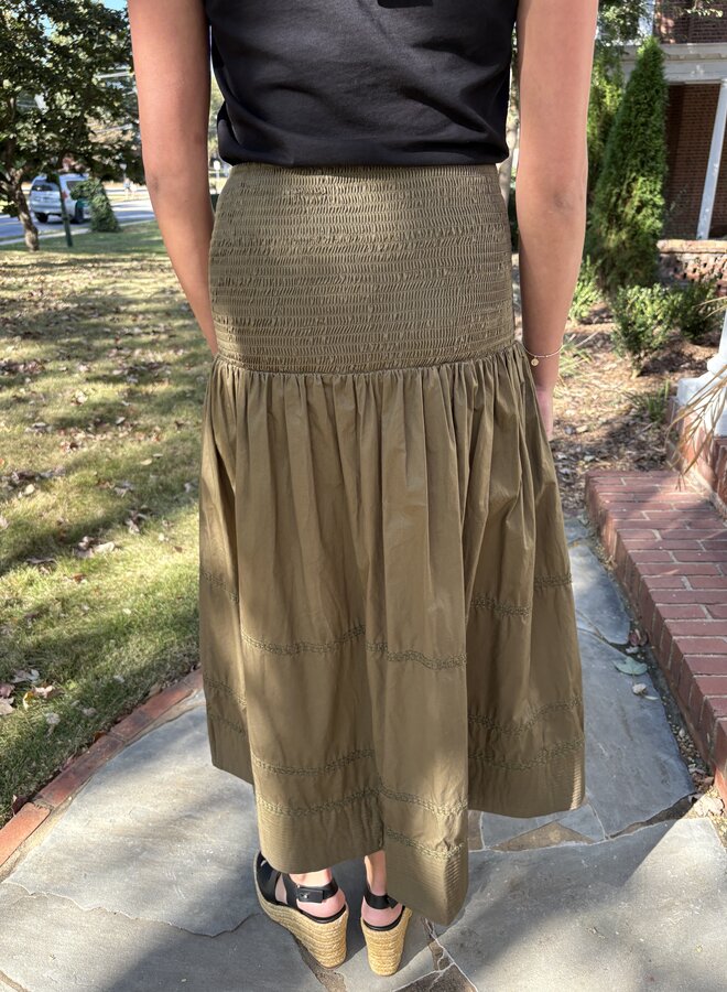 Maria Cher- Hall Chris Midi Skirt- Army