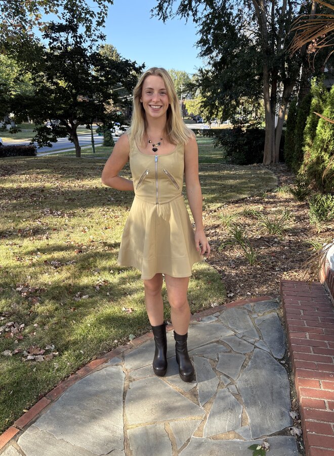 A.L.C.- Ella Skirt- Desert Beige