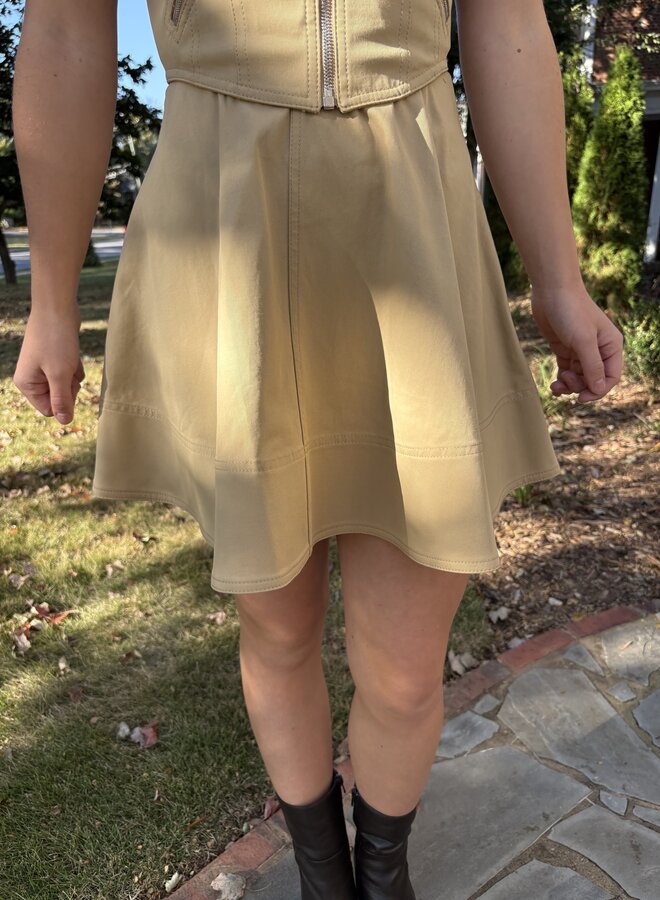 A.L.C.- Ella Skirt- Desert Beige