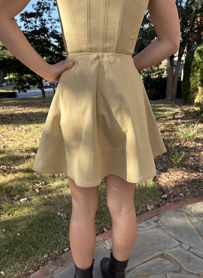 A.L.C.- Ella Skirt- Desert Beige