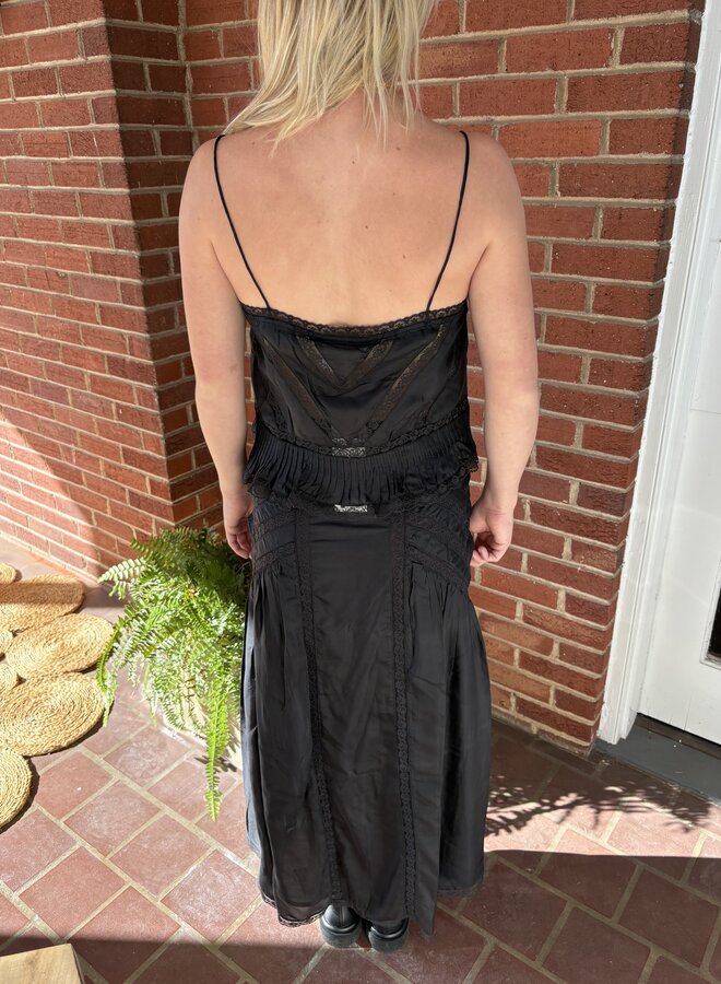 Love Shack Fancy- Ondeline Cami- Black