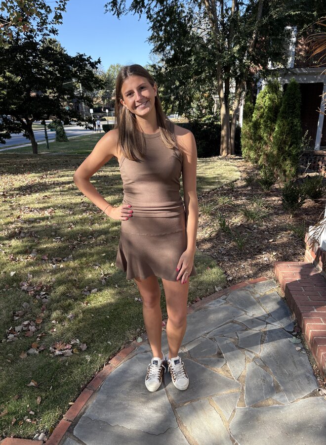 SPRWM- Rib Racer Tank- Truffle