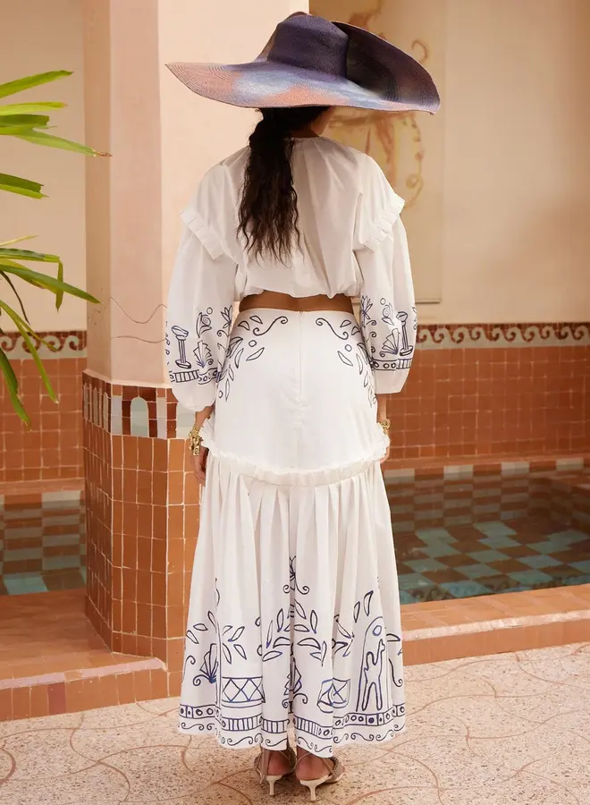 Alemais- Leela Top- Cream