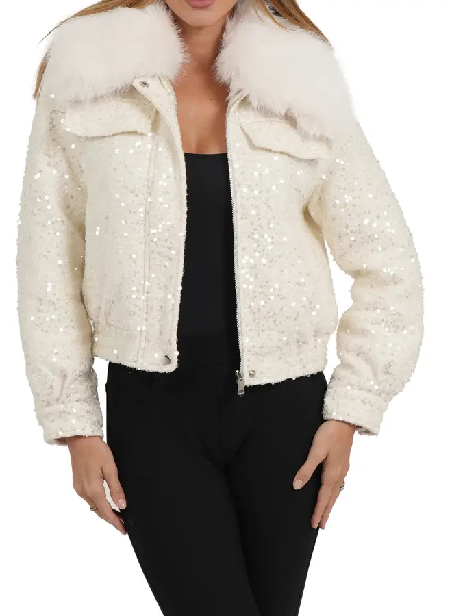 Love Token- Brianne Bomber- Ivory