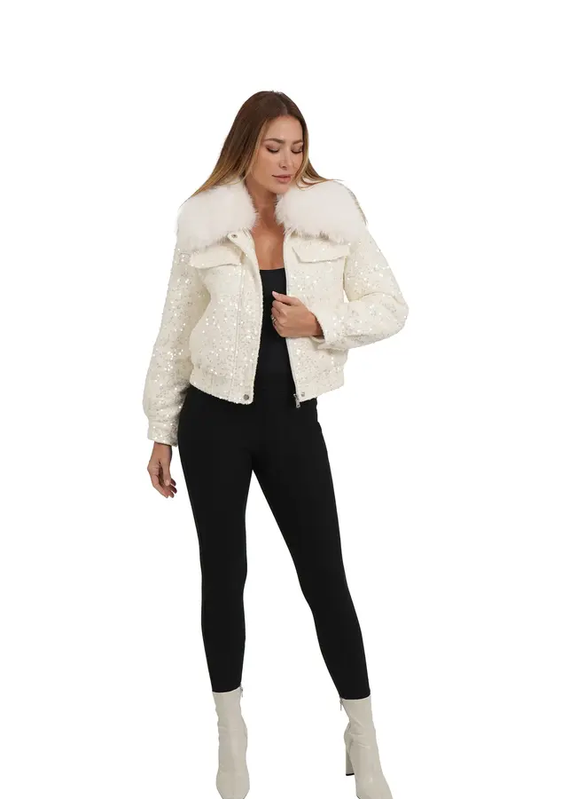 Love Token- Brianne Bomber- Ivory