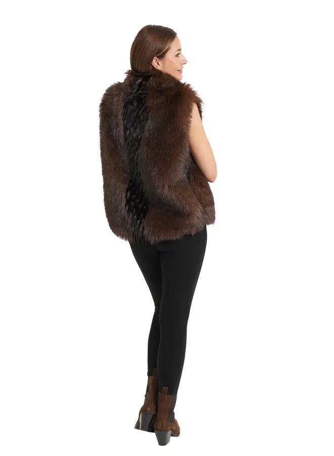 Love Token- Jackie Vest- Brown