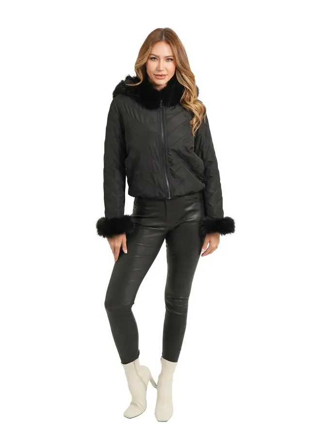 Love Token- Ginger Reversible Jacket- Black