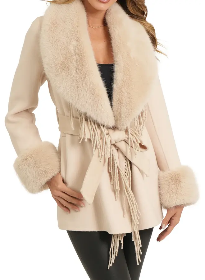 Love Token- Charlotte Coat- Beige