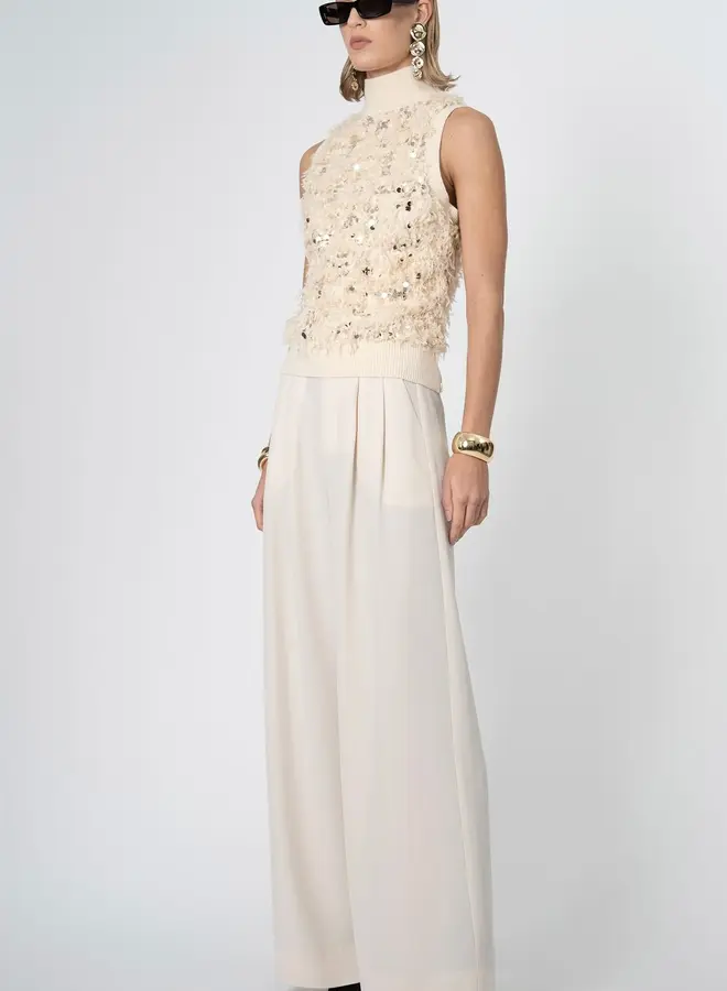 Nonchalant- Wila Top- White/Gold