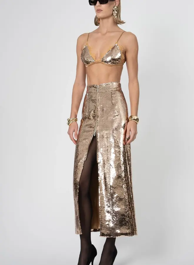 Nonchalant- Margaux Skirt- Gold