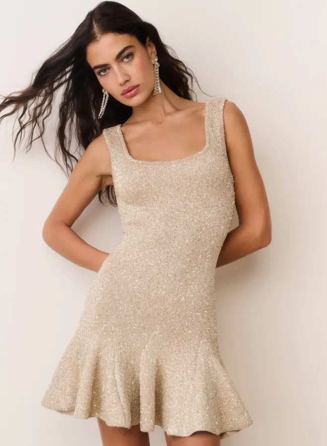 Love Shack Fancy- Sarajane Dress- Honey Gold
