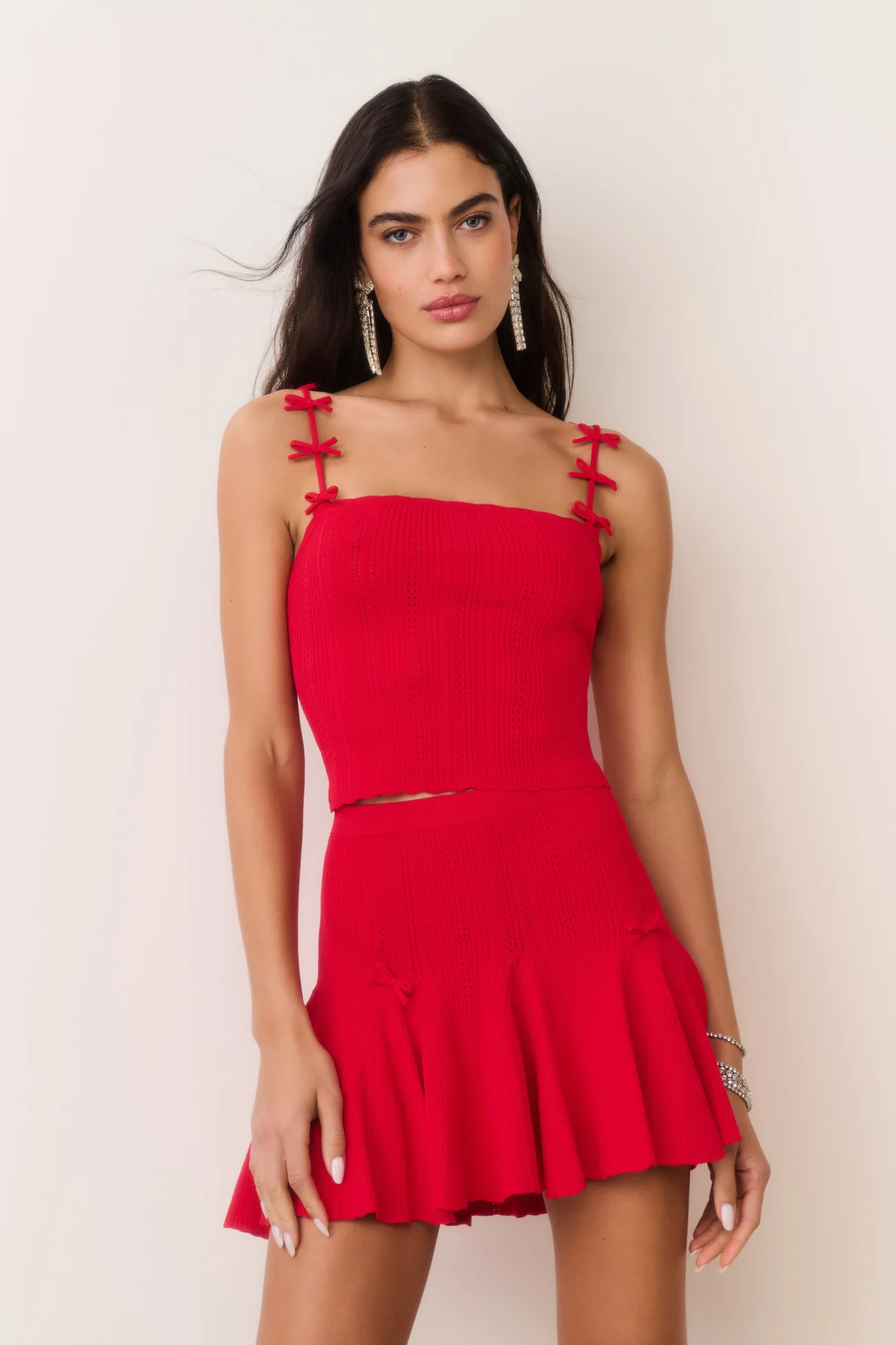 Love Shack Fancy- Garrett Top- Candy Apple - Dukes Online