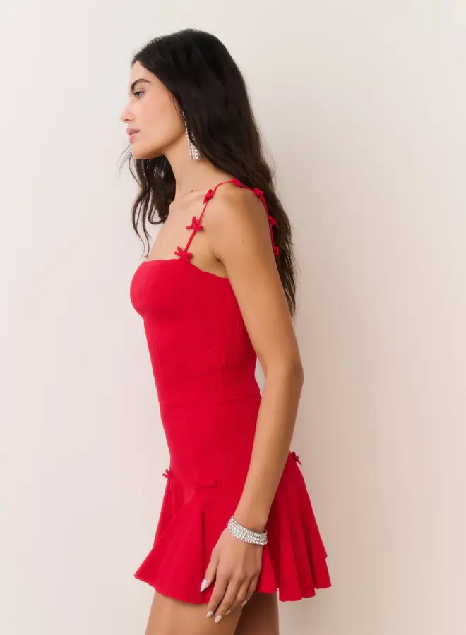 Love Shack Fancy- Meryl Skirt- Candy Apple