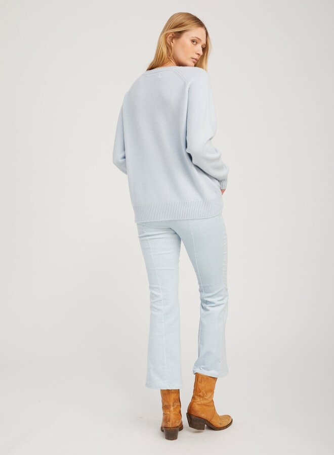 SPRWMN- Ankle Flare w/ Princess Seam- Baby Blue