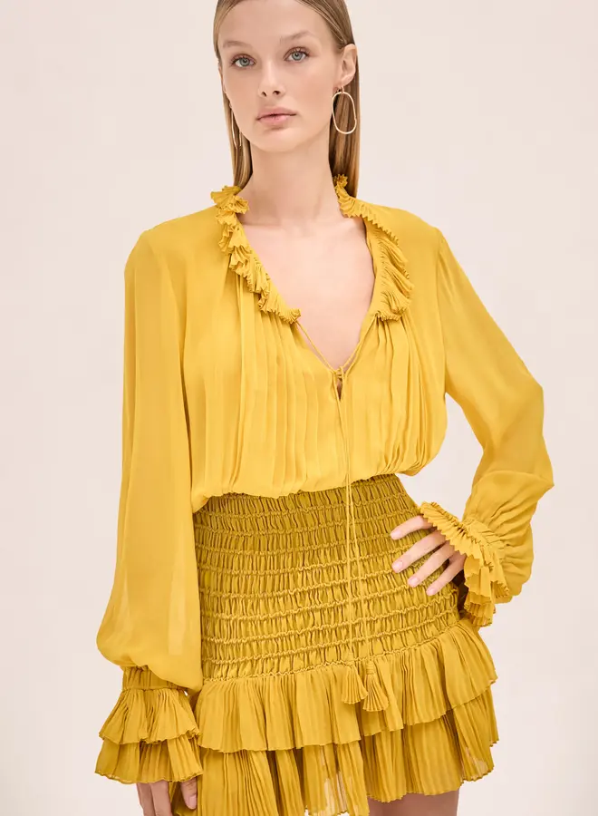 Alexis- Sicily Dress- Saffron