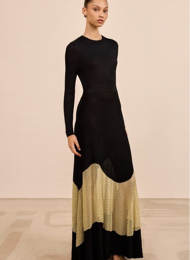 Ulla Johnson- Roanne Long Dress- Gold Noir