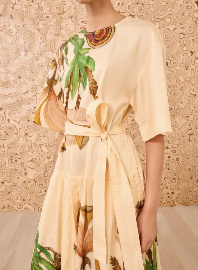 Ulla Johnson- Aniline Drop Waist Cotton Dress- Inner Nature