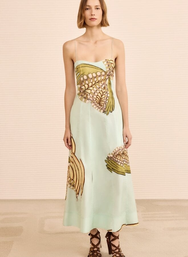 Ulla Johnson- Vesela Cami Midi Dress- Water Blossoms