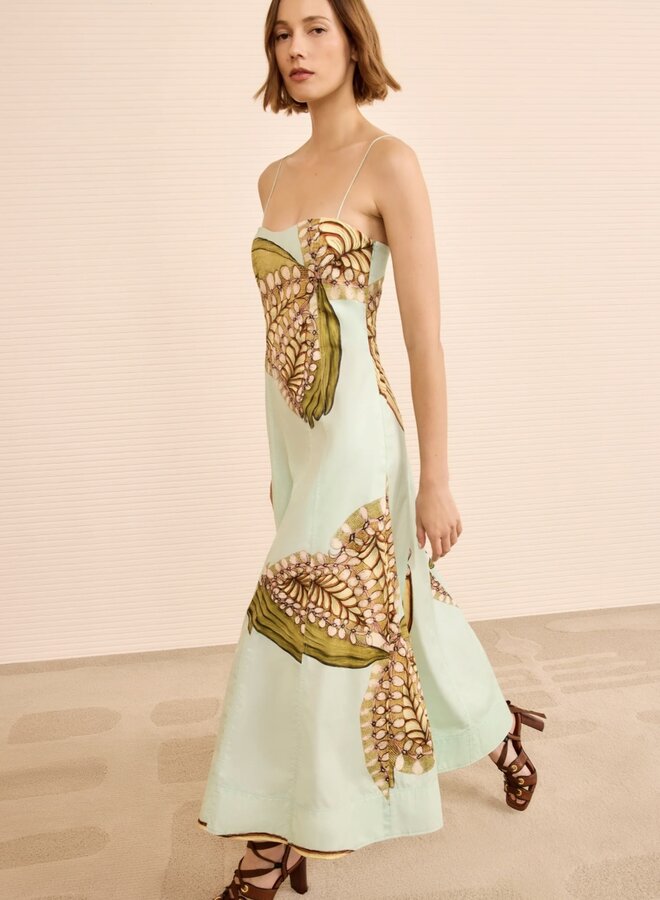 Ulla Johnson- Vesela Cami Midi Dress- Water Blossoms