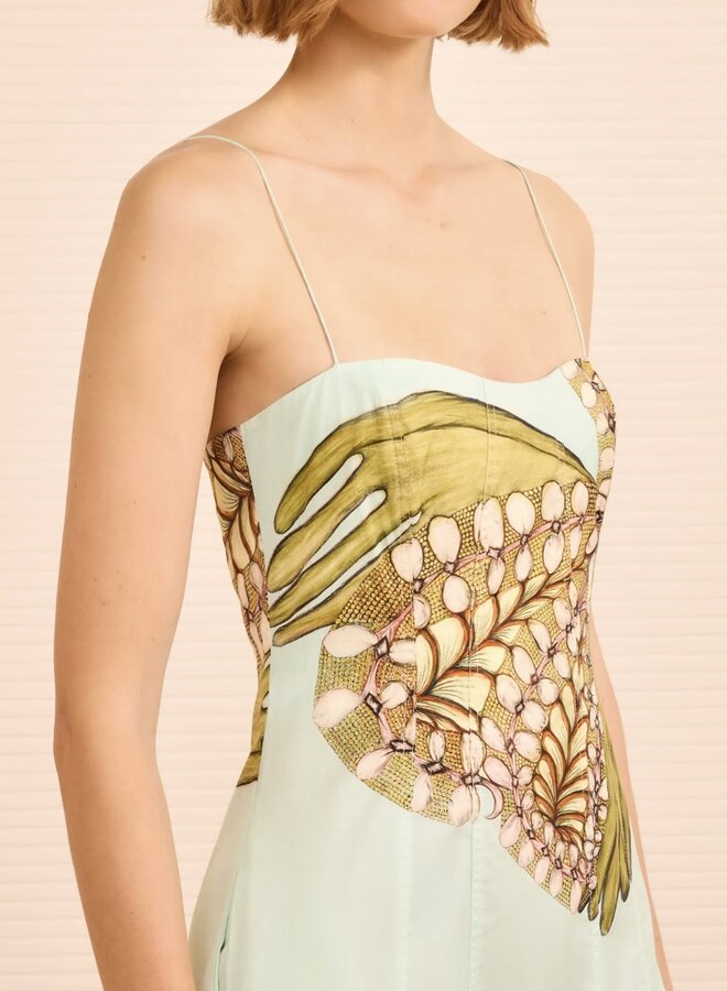 Ulla Johnson- Vesela Cami Midi Dress- Water Blossoms