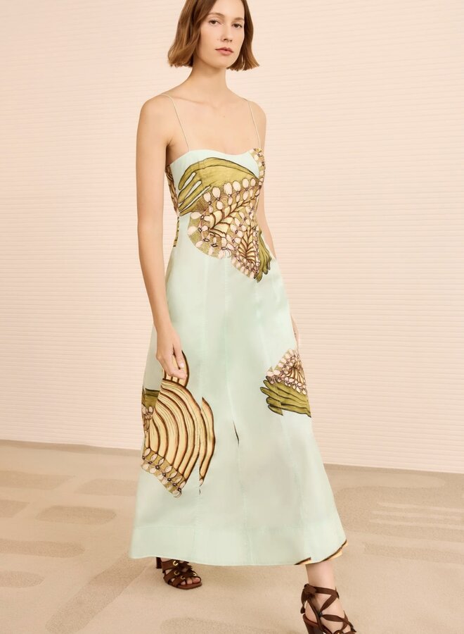 Ulla Johnson- Vesela Cami Midi Dress- Water Blossoms