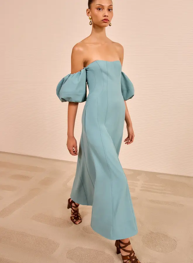Ulla Johnson- Nina Off shoulder dress- Ocean