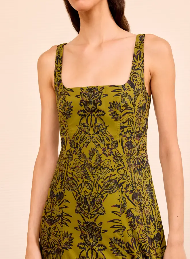Ulla Johnson- Natali Tank A line dress- Olive Flora
