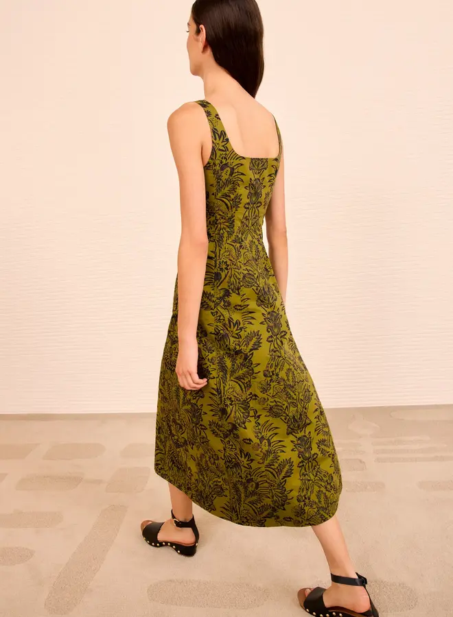 Ulla Johnson- Natali Tank A line dress- Olive Flora