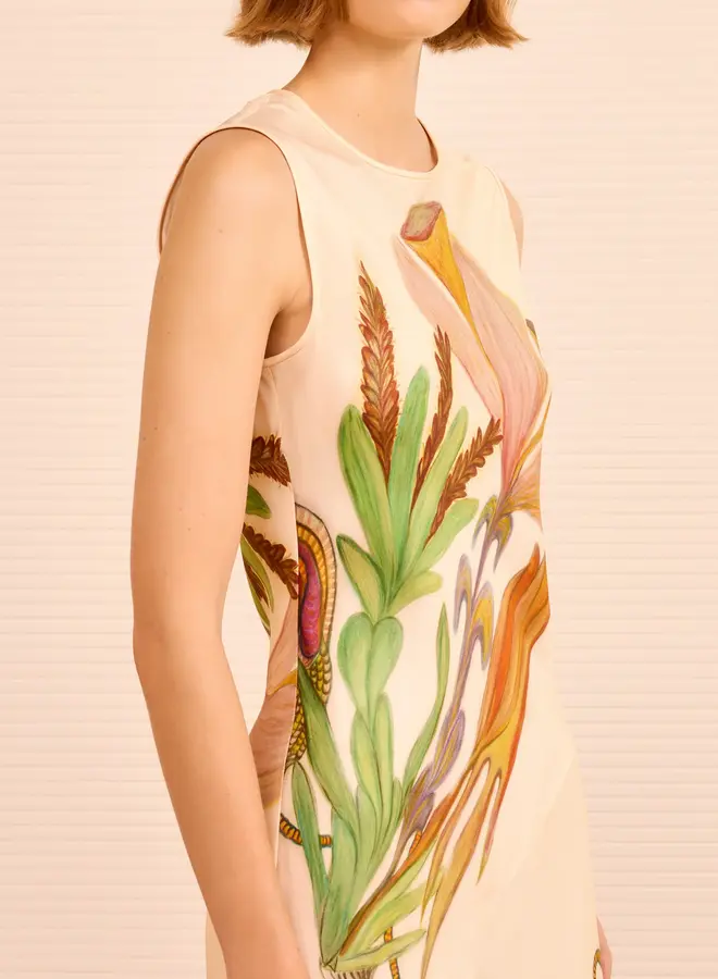 Ulla Johnson- Gaea Sleeveless Midi Dress- Inner Nature