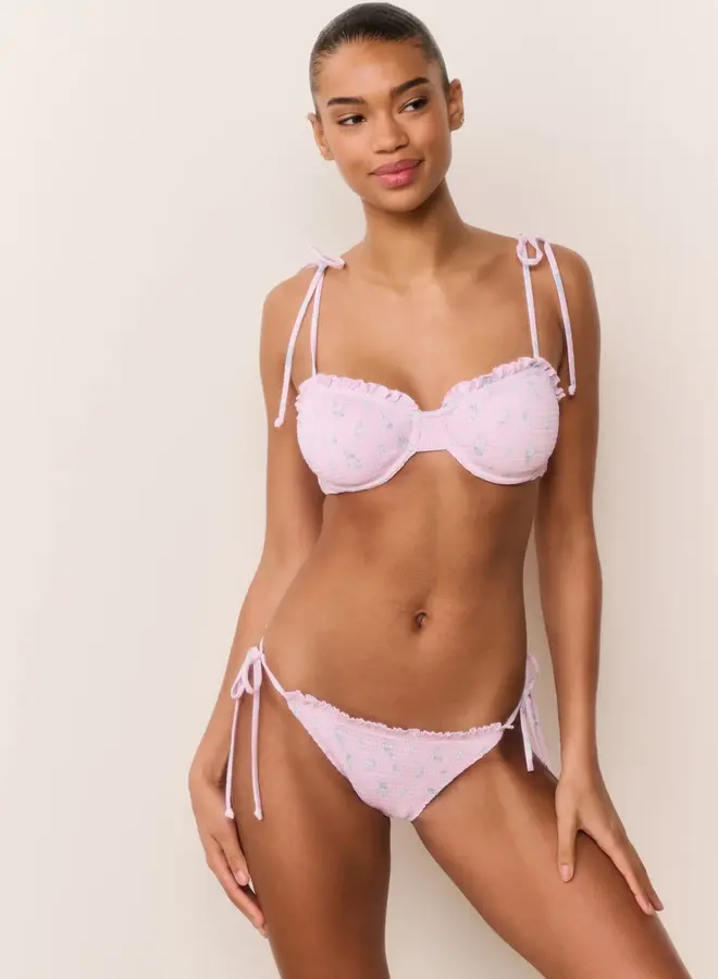 Love Shack Fancy- Quinley Bikini- Lilac Ice