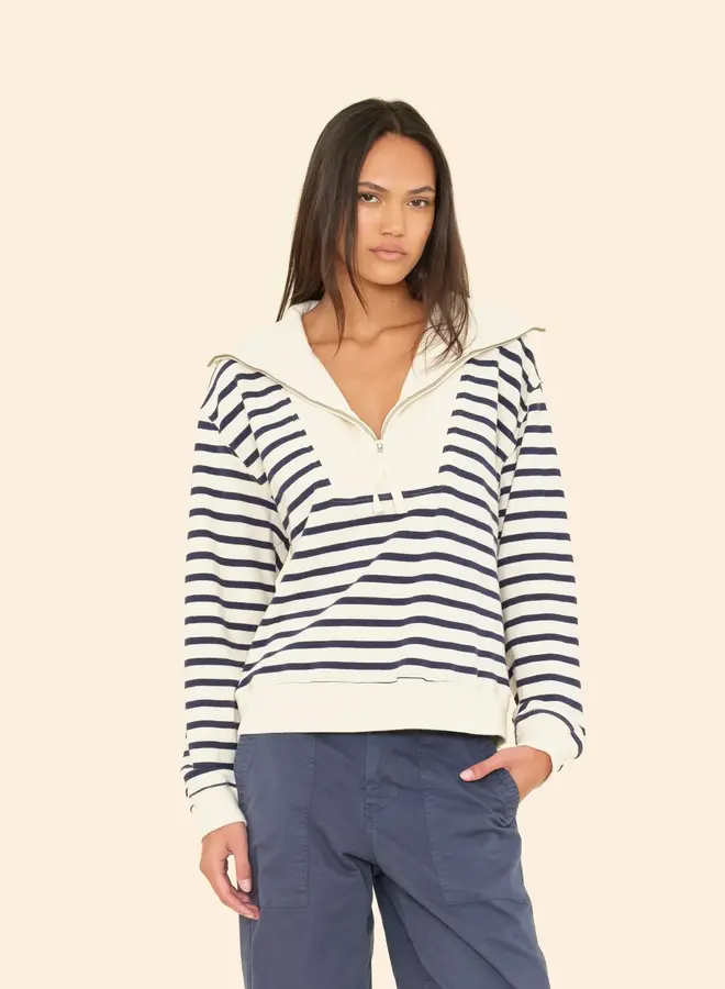 Xirena- Kat Sweatshirt- Natural Stripe