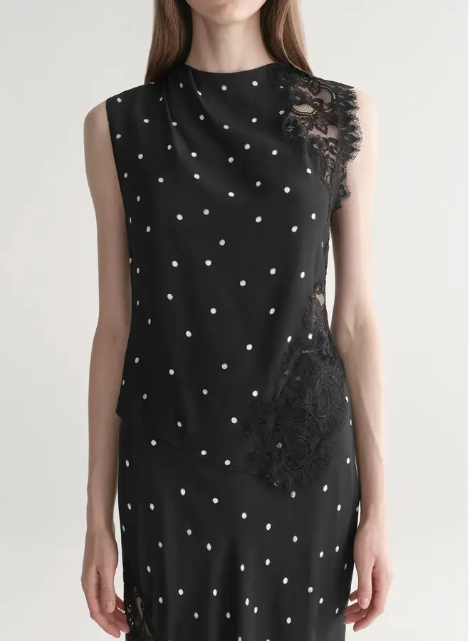 A.L.C.- Gracie Top- Black/Cream